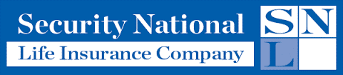 A blue and white logo for the national office company.