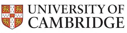 A black and white image of the university of cambridge logo.