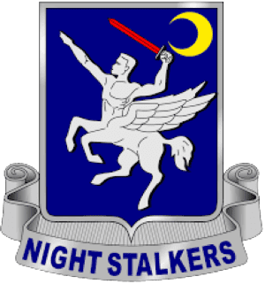 A picture of the insignia for the night stalkers.