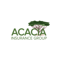 A green tree with the words acacia insurance group underneath it.