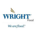 A logo of wright flood