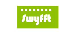 A green sign with the word swyfft written in white.